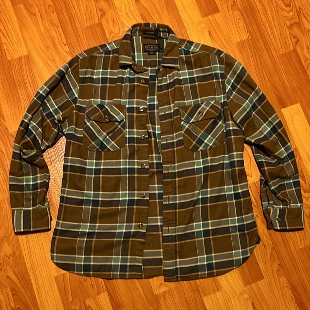 Pendleton Burnside Cotton Flannel Shirt Medium